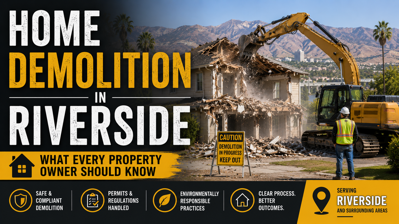 Home Demolition in Riverside: What Every Property Owner Should Know